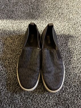 Michael Kors Brown Slip-On Loafers with Signature Logo